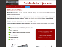 Tablet Screenshot of estufasinfrarrojas.com